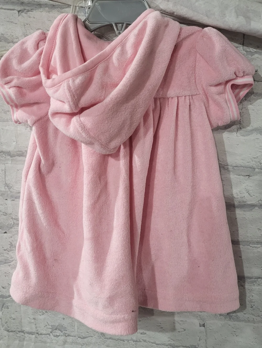 Ralph Lauren Light Pink Terry Hoodie Polo Dress